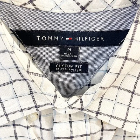 Tommy Hilfiger Plaid Button Down Dress Shirt M - Picture 8 of 11